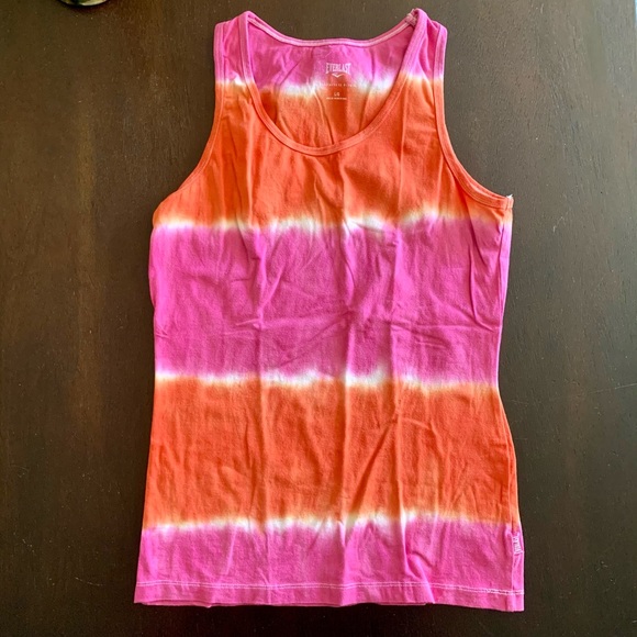 Everlast Tops - Everlast Pink & Orange Cotton Tank Top - Large